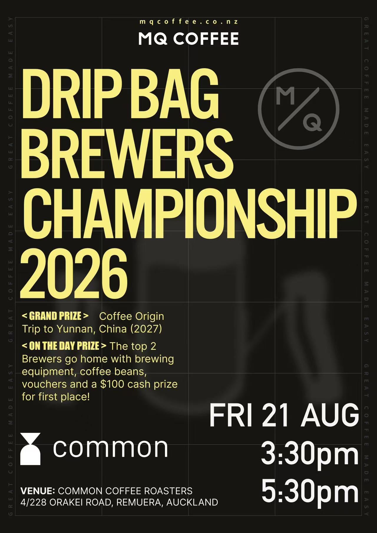 DRIP BAG BREWERS CHAMPIONSHIP - Practise Pack
