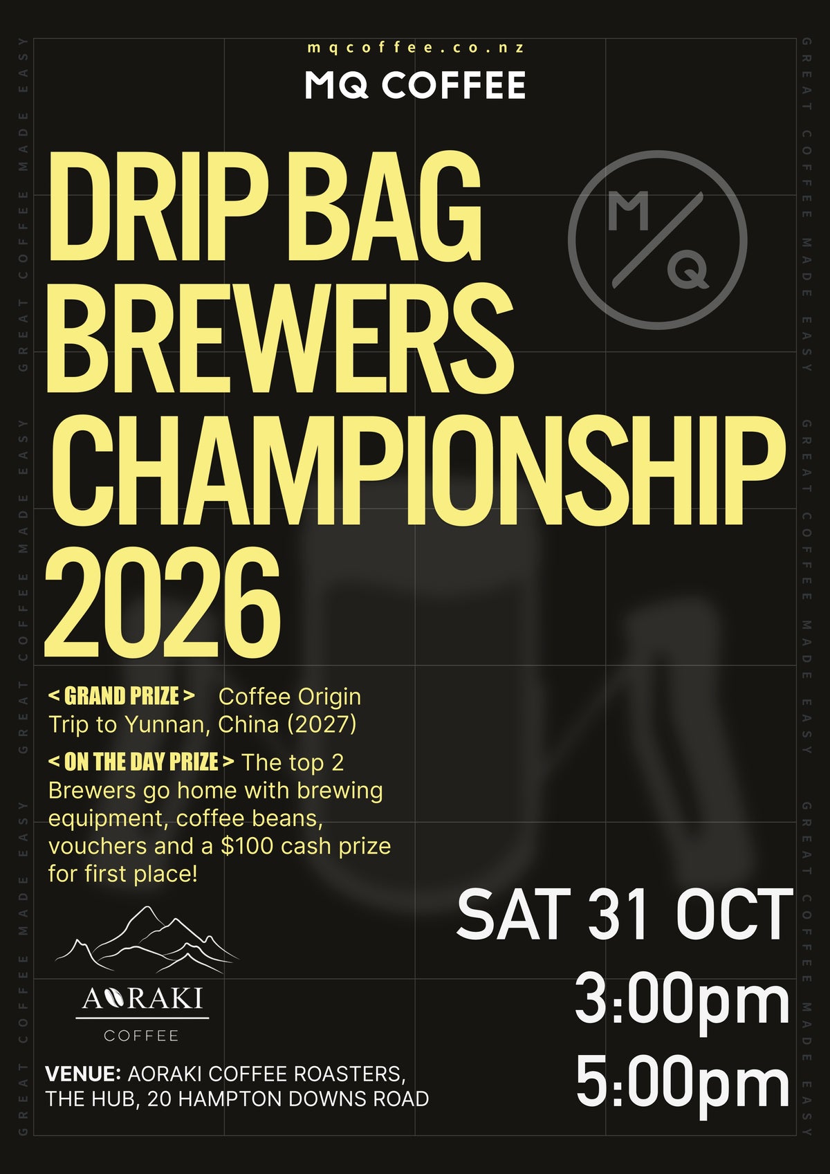 DRIP BAG BREWERS CHAMPIONSHIP - Practise Pack